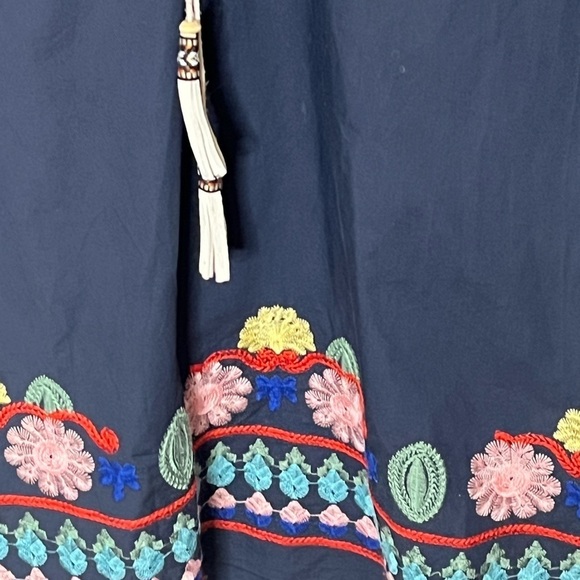 Mello Day Embroidered Sleeve Ends Top Sz Oversized XS Dress - Picture 3 of 11